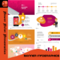 Infographic banner PowerPoint template with colorful, customizable slides for data visualization, business insights, and marketing reports.