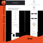 Professional A4 PowerPoint template with clean, modern design for business and creative presentations.