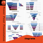 Professional funnel diagram PowerPoint template with customizable layouts for sales, marketing, and process visualization.