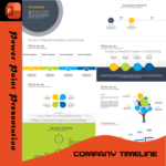 A professional Company Timeline PowerPoint template with milestone tracking and business growth visualization.