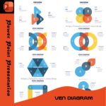 A professional Venn Diagram PowerPoint template with structured infographics for comparisons, business analysis, and process visualization.