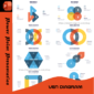 A professional Venn Diagram PowerPoint template with structured infographics for comparisons, business analysis, and process visualization.