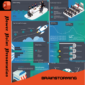 A brainstorming-themed PowerPoint template with idea mapping, workflow structures, and creative problem-solving visuals.