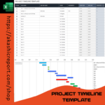 Project Timeline Premium Excel Template for organizing project milestones and tasks