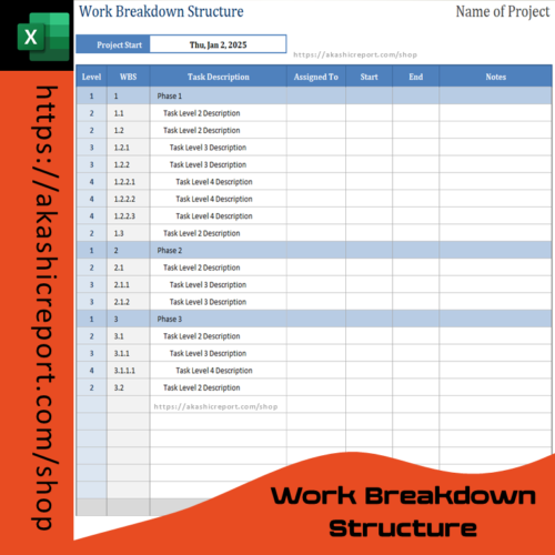 Work Breakdown Structure Excel Template – akashicreport.com