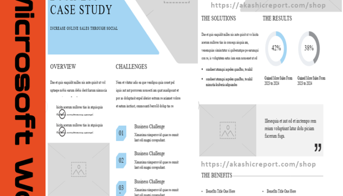 Business Case Study Template – Professional & Editable