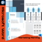 A professional company profile template featuring structured sections for company overview, services, and business achievements, fully editable in MS Word.