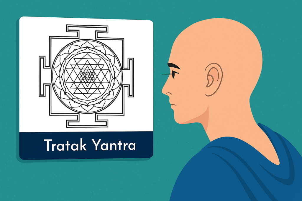 त्राटक यंत्र – मानसिक एकाग्रता और स्मरणशक्ति बढ़ाने के लिए ध्यान साधना का साधन।