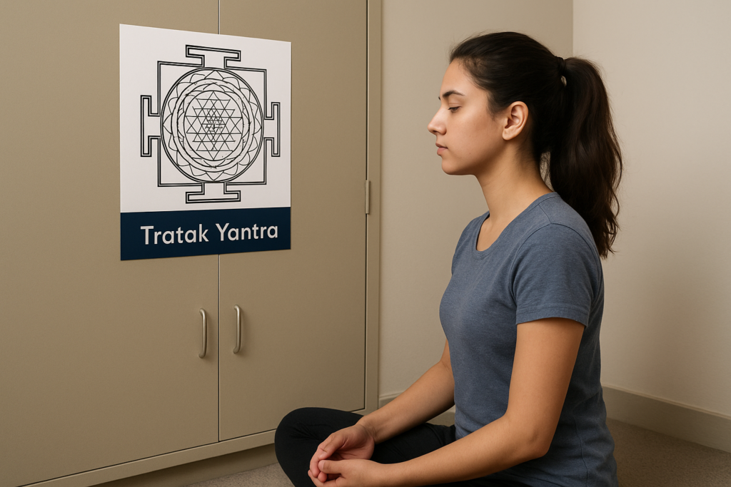 Tratak Yantra for meditation and concentration – traditional Indian tool for dhyana and tratak sadhana